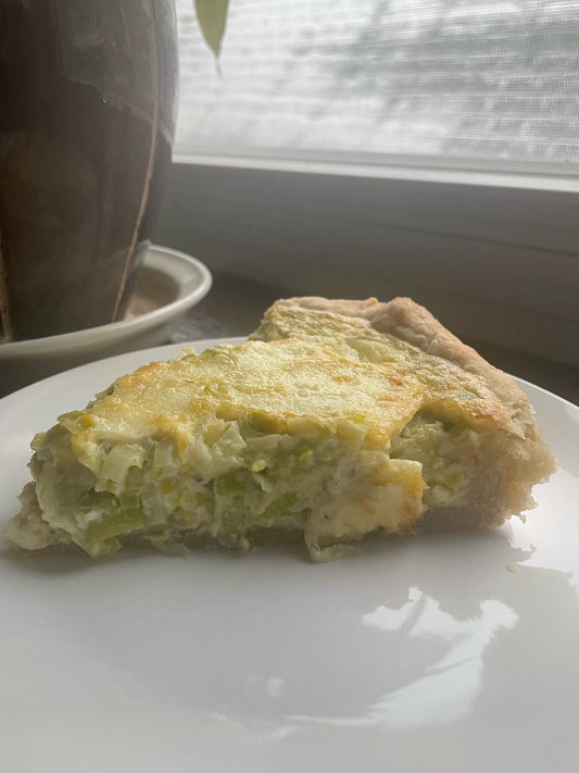 Leek and Swiss Quiche